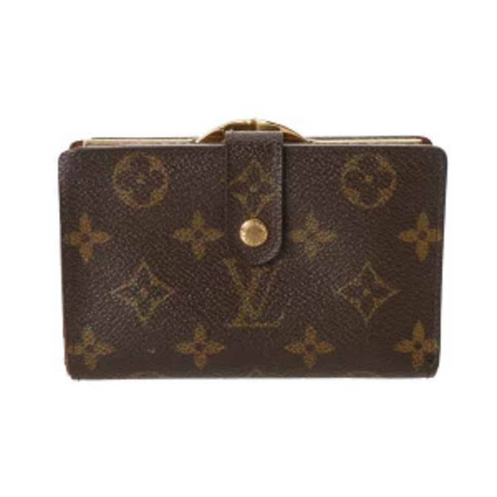 Louis Vuitton Monogram Portefeuille Viennois Brown Canvas Bi fold Wallet